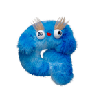 Plushmate Alphabet G with Strap + Carabiner - Blue | Image 1