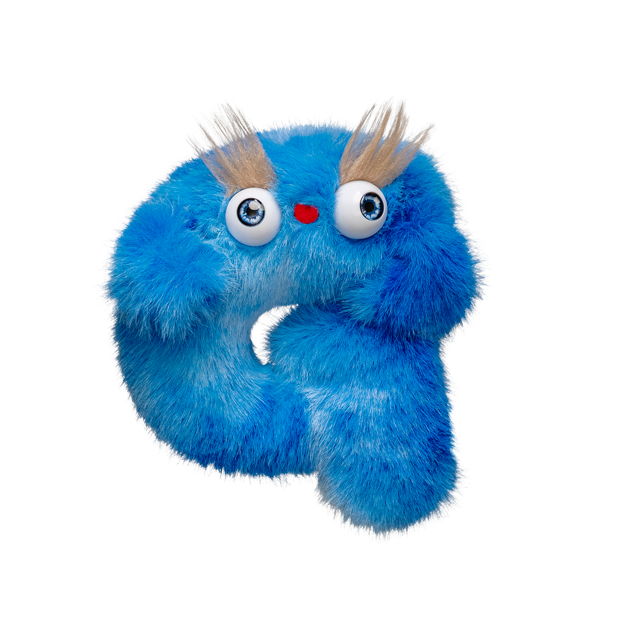 Plushmate Alphabet G with Strap + Carabiner - Blue | Image 1
