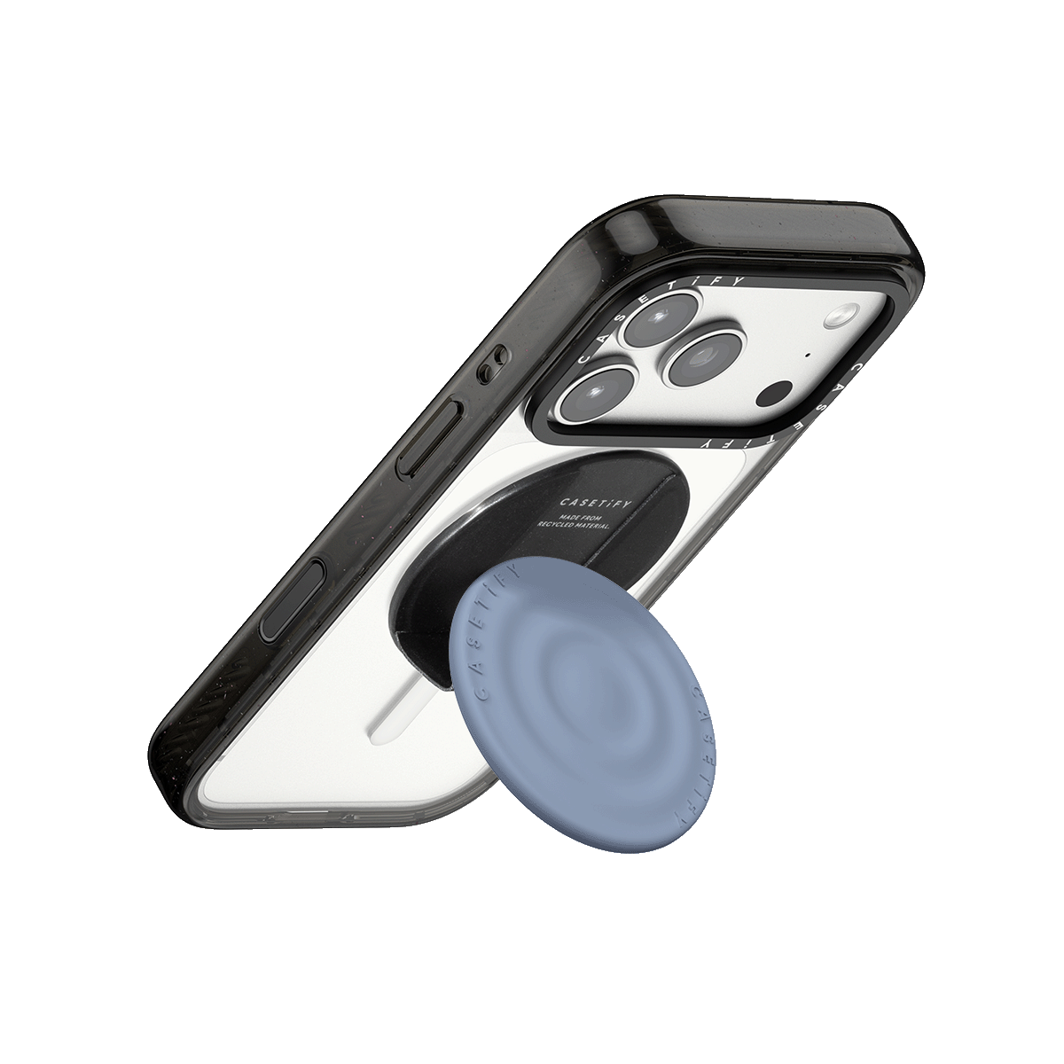 Snappy Ripple Grip Stand MagSafe Compatible - Dusty Blue