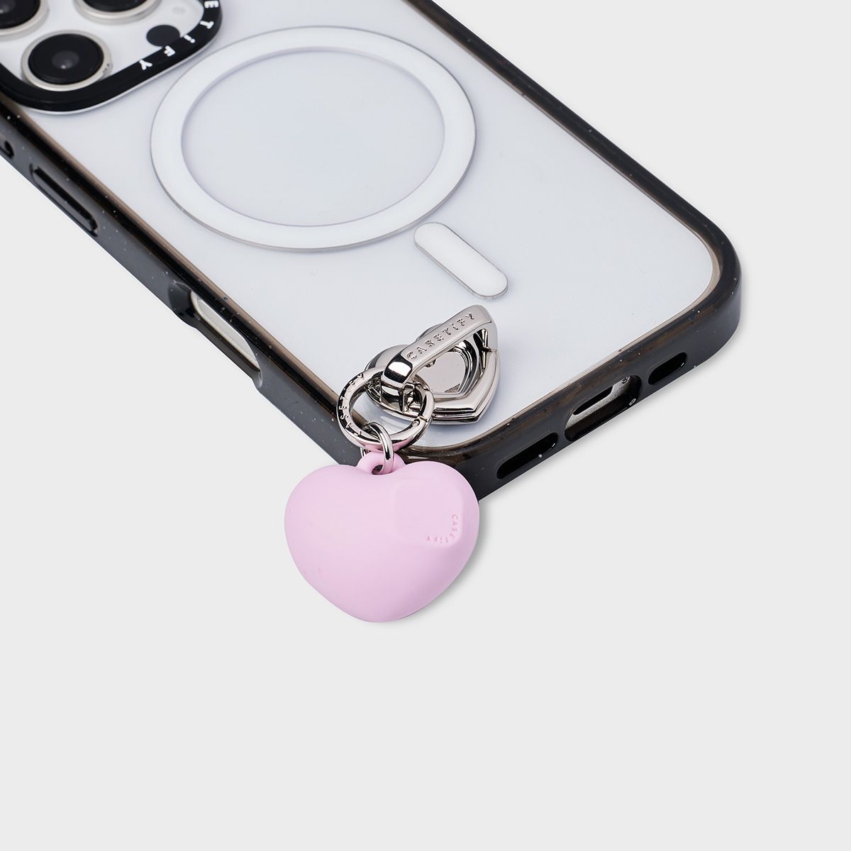Heart Charm Hook - Silver