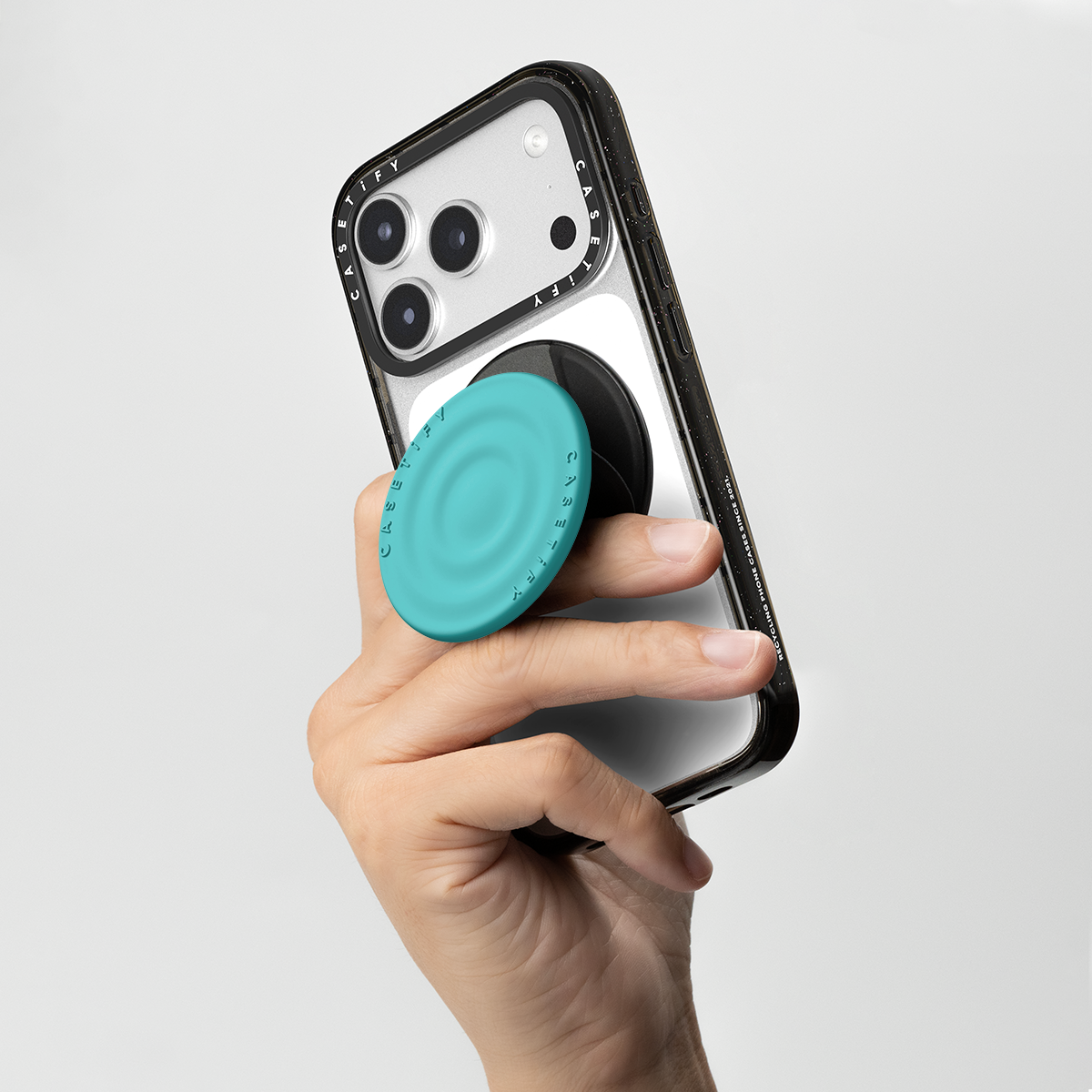 Snappy Ripple Grip Stand MagSafe Compatible - Mint Blue