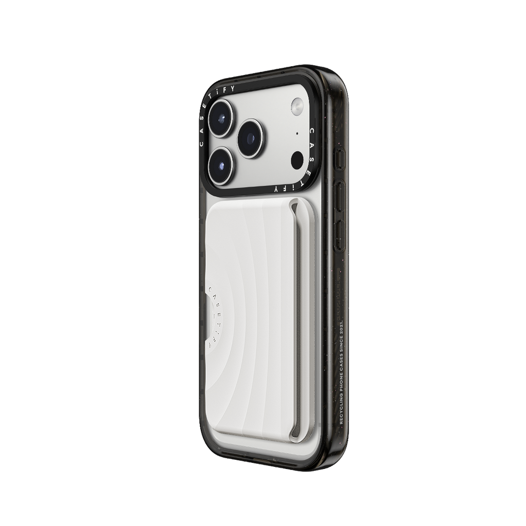 Snappy Ripple Wallet MagSafe Compatible - White