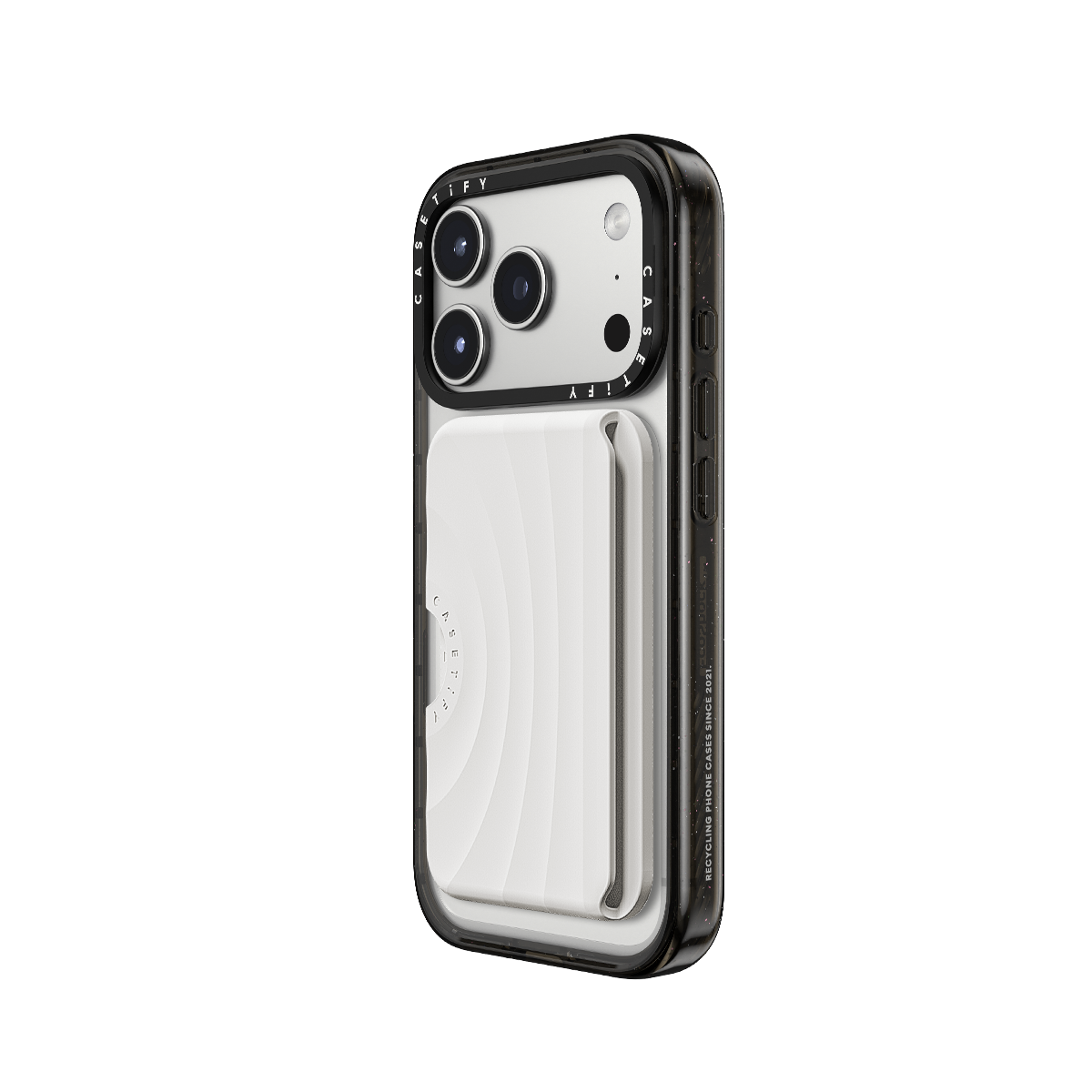 Snappy Ripple Wallet MagSafe Compatible - White