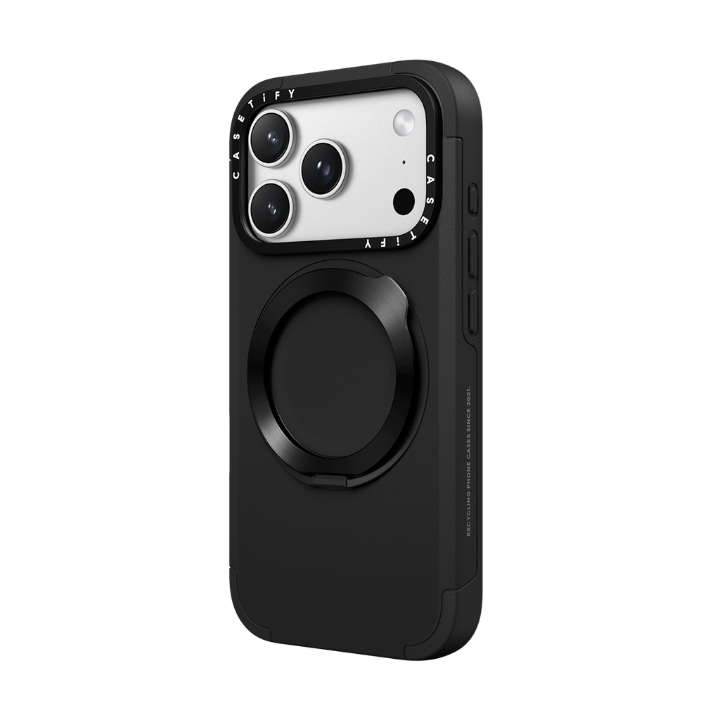 iPhone 17 Pro Max - Force Ring Stand Case - Black