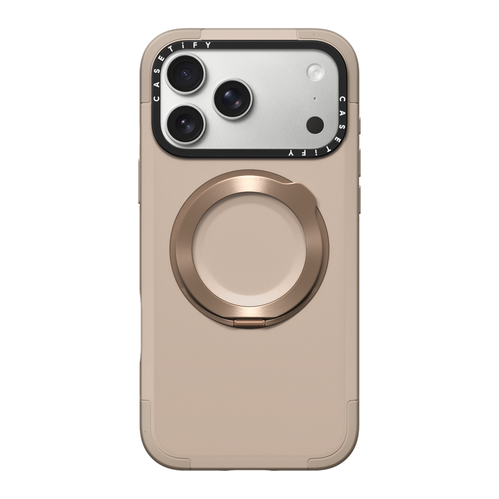iPhone 17 Pro Max - Force Ring Stand Case - Taupe | Image 1