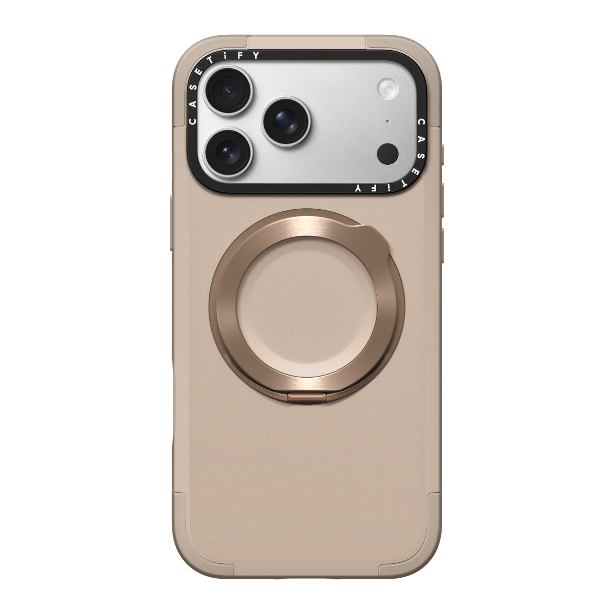 iPhone 17 Pro Max - Force Ring Stand Case - Taupe | Image 1
