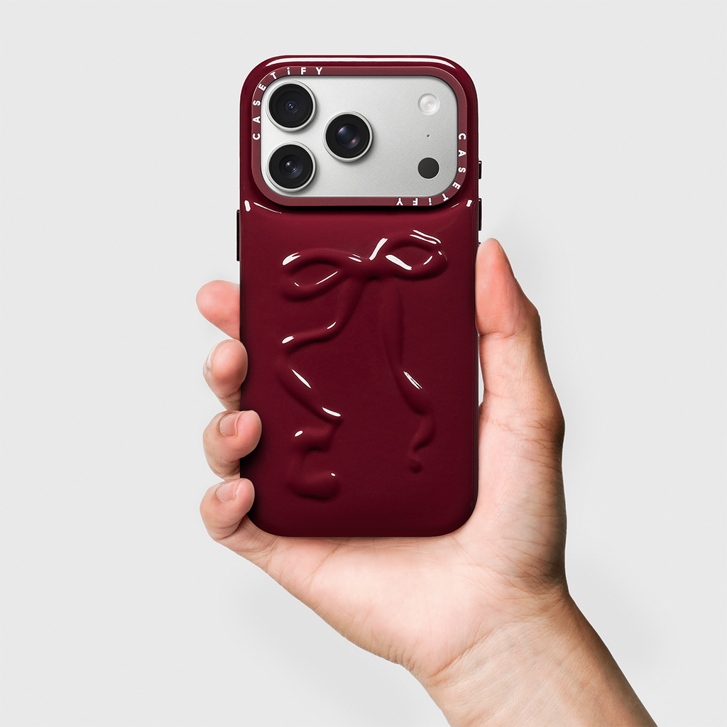 iPhone 17 Pro Max - Pillow Case - Ruby Red Bow