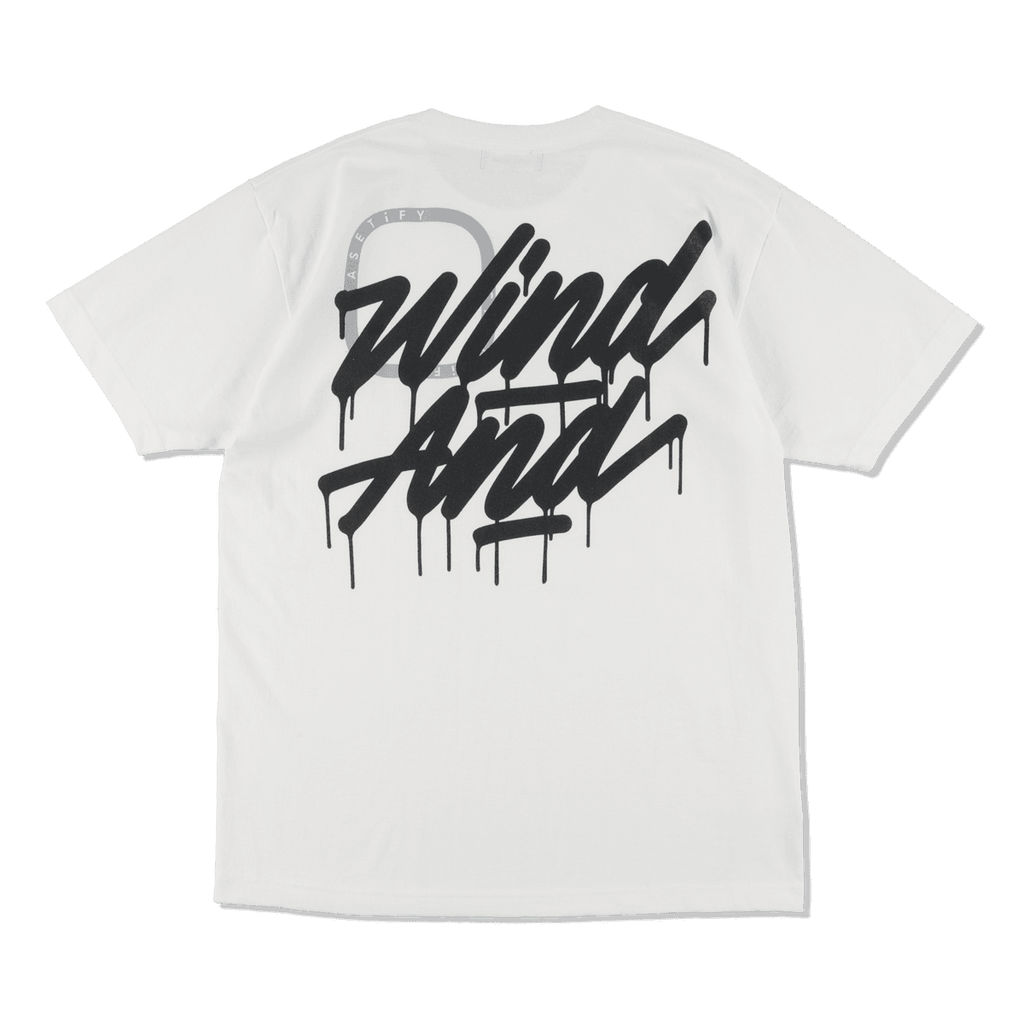 WDS x CASETiFY T-shirt Triple Name Main Logo White L