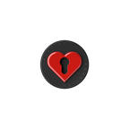 Snappy Love Lock Grip Stand - Red Heart