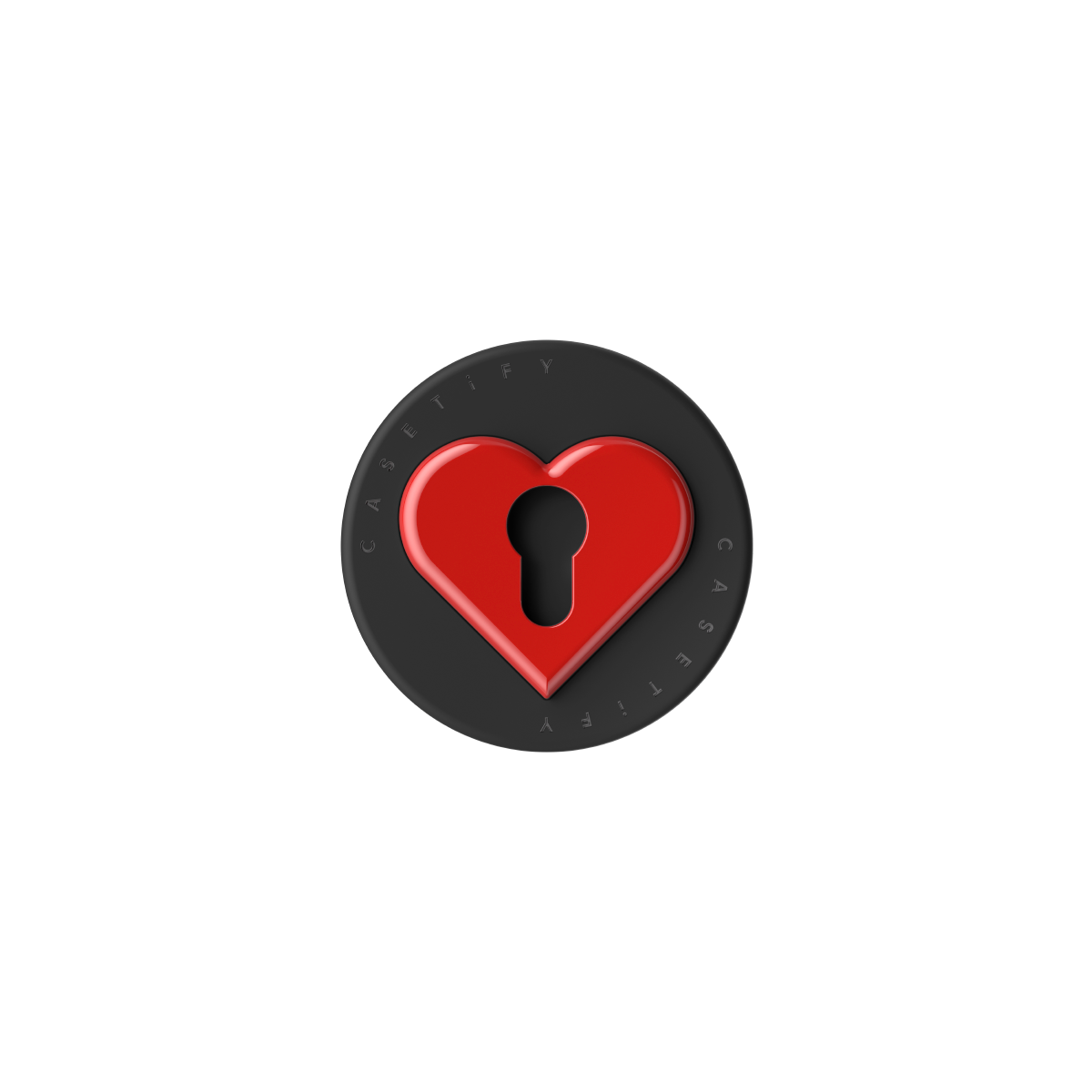Snappy Love Lock Grip Stand - Red Heart