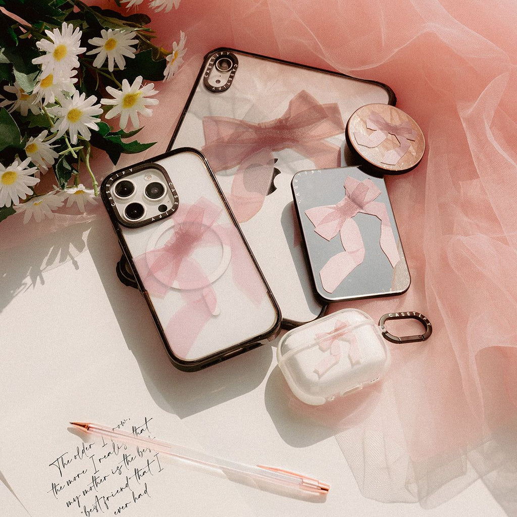 Pink Organza Ribbon Special Set - iPhone 16 Pro | Image 1