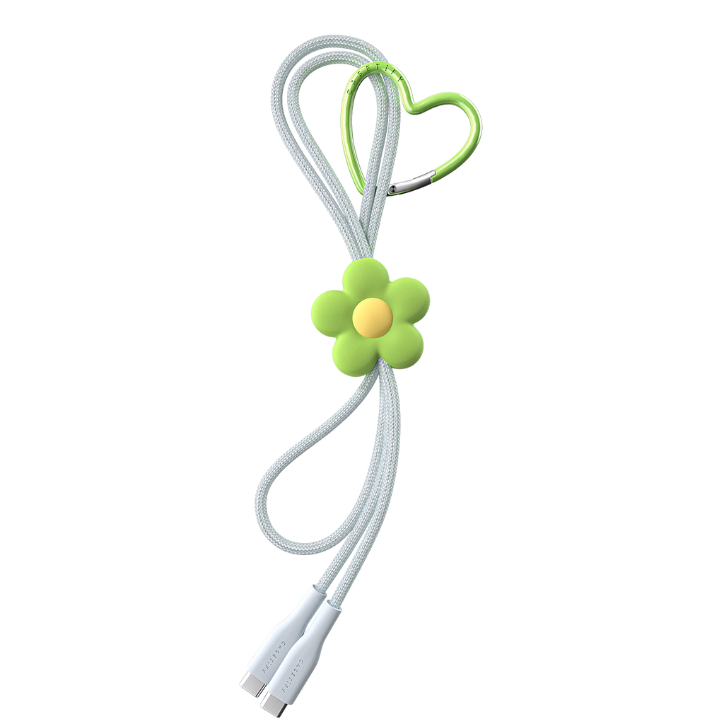 PowerThru USB-C to USB-C Flower Cable - Periwinkle | Image 1