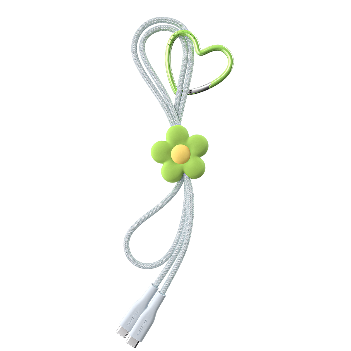 PowerThru USB-C to USB-C Flower Cable - Periwinkle | Image 1