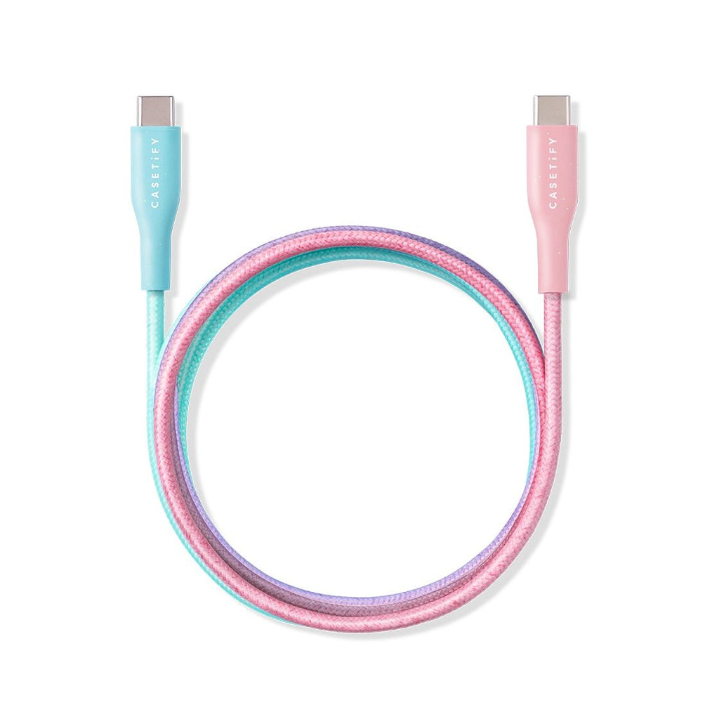 USB-C to USB-C Cable (2m / 6.6ft) - Cotton Candy