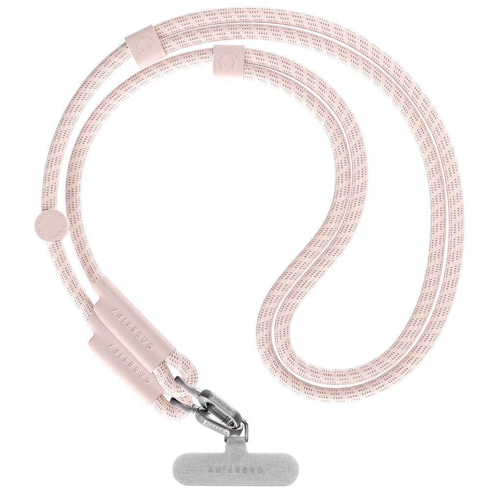 Rope Cross-body Strap  - Blush Pink (Double End)