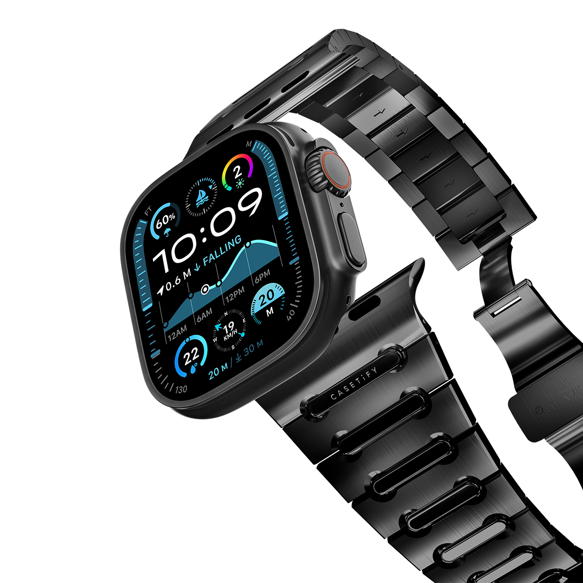 Stainless Steel Elite-H Band 49mm (Ultra 3) - Black | Image 1