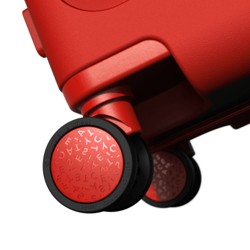 Volcanic Flare CARRY-ON SUITCASE | 21" Carry-On Suitcase / Bounce Suitcase / Cherry Red | Image 5