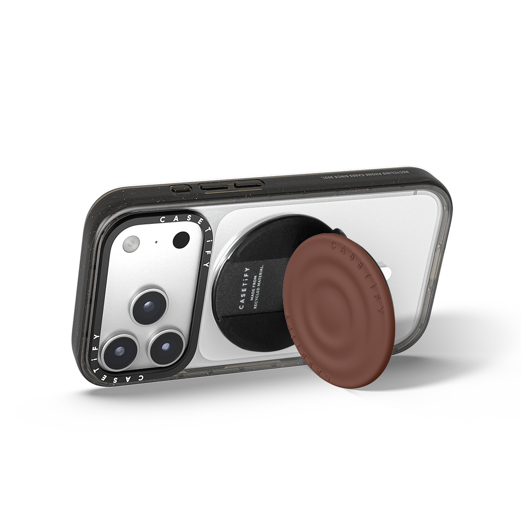 Snappy Ripple Grip Stand MagSafe Compatible - Chocolate