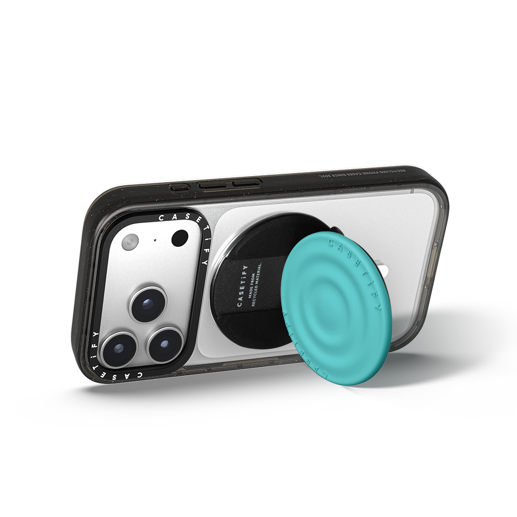 Snappy Ripple Grip Stand MagSafe Compatible - Mint Blue