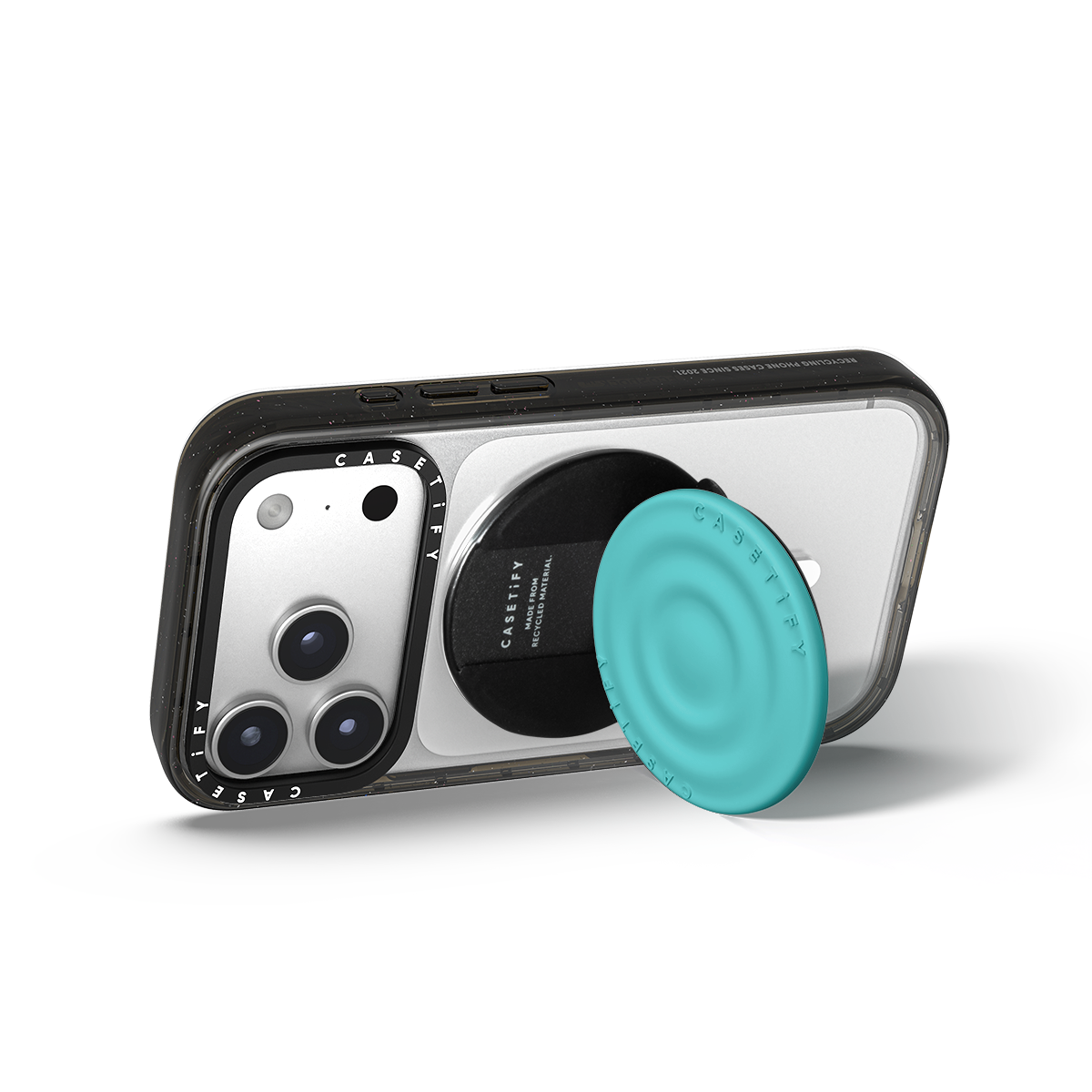 Snappy Ripple Grip Stand MagSafe Compatible - Mint Blue
