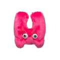 Plushmate Alphabet U with Strap + Carabiner - Pink | Image 1