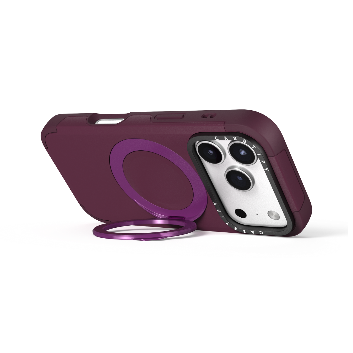 iPhone 17 Pro Max - Force Ring Stand Case - Mulberry