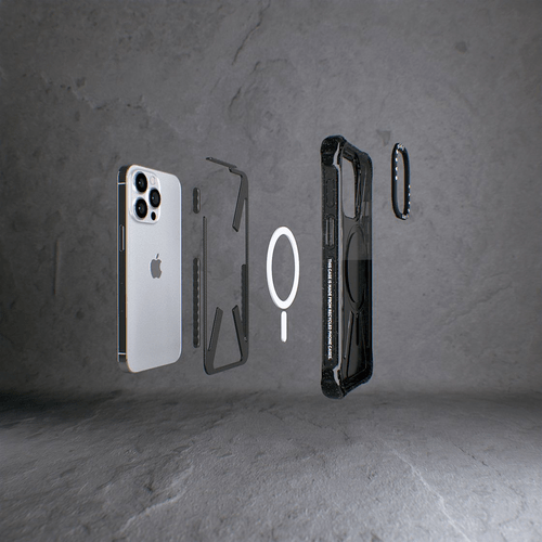 DHL Custom Warehouse Access Card Case - Priority | iPhone 13 Mini / Bounce Case MagSafe Compatible / Triple Black | Image 3