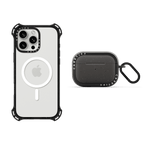 Bounce Duo Set -  iPhone 16 Pro Max Bounce Case MagSafe Compatible (Clear Black)& AirPods Pro 2 Bounce Case | Image 1