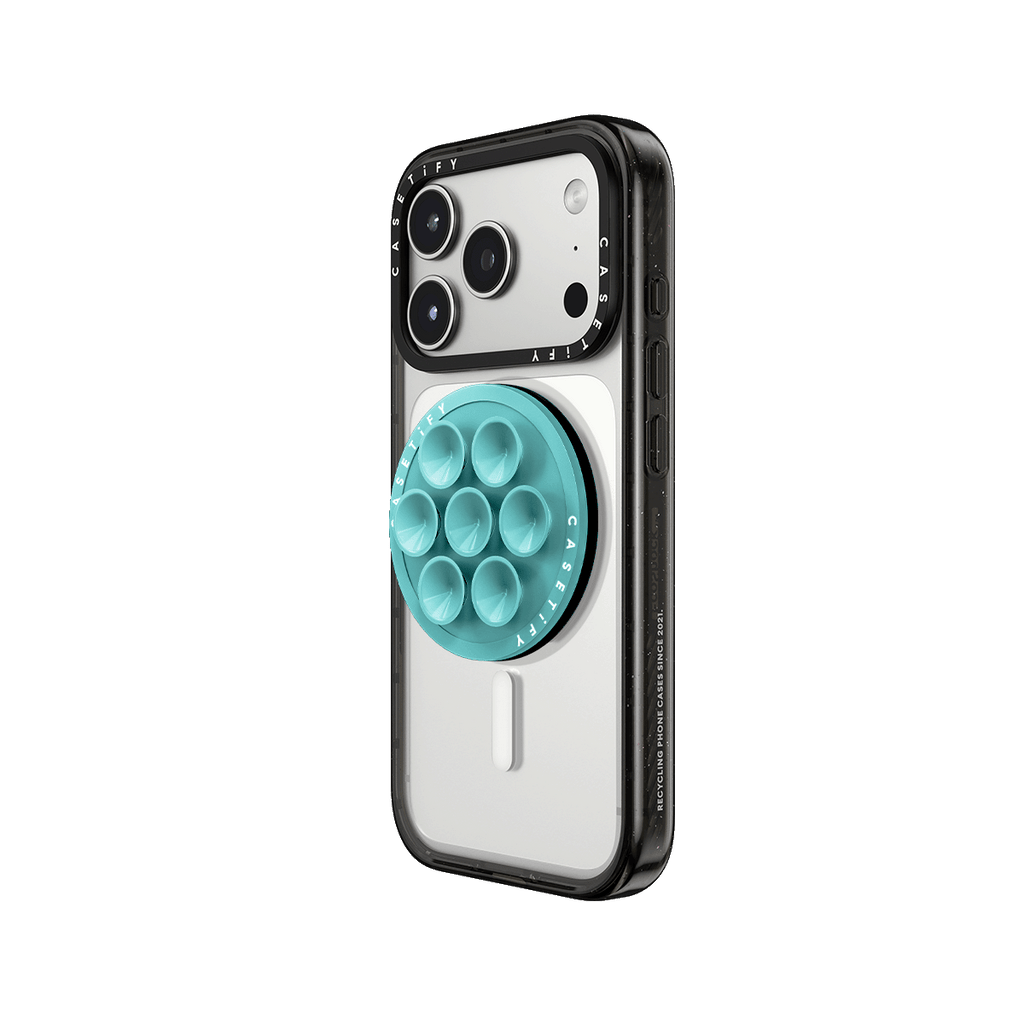 Snappy Snap & Stick Grip Stand MagSafe Compatible - Mint Blue