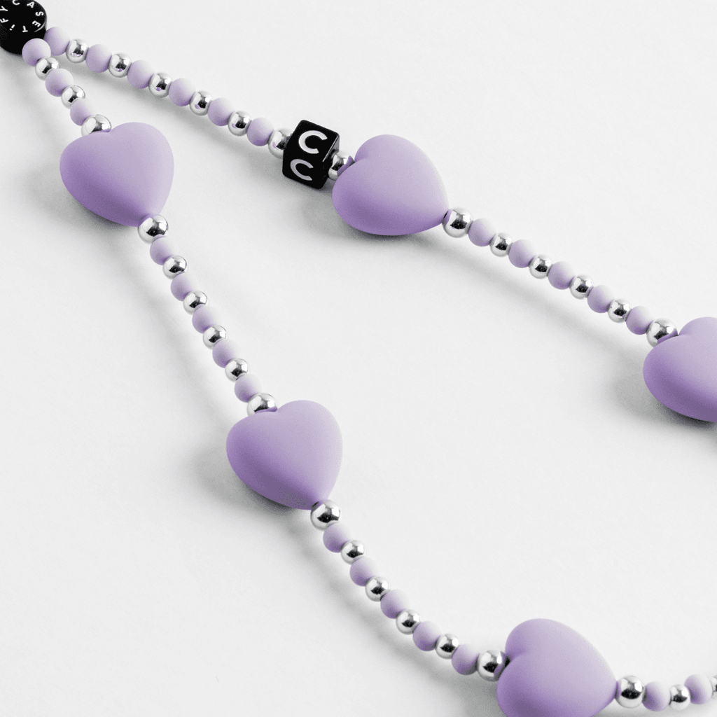 Heart Phone Charm - Lavender Heart