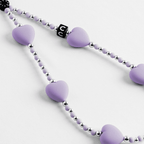 Heart Phone Charm - Lavender Heart