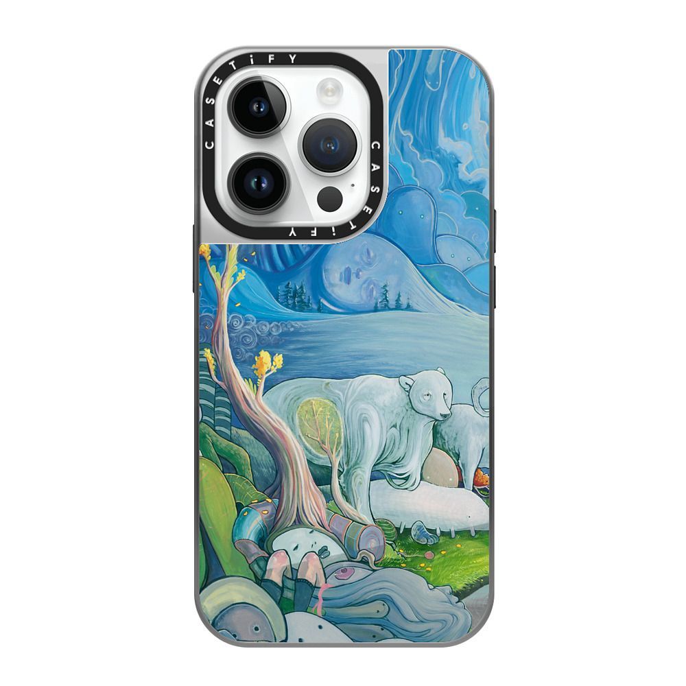 Lauren Tsai Exclusive Gift Box - iPhone 13 Pro Max Magsafe Compatible Mirror Case Silver/Silver x 3