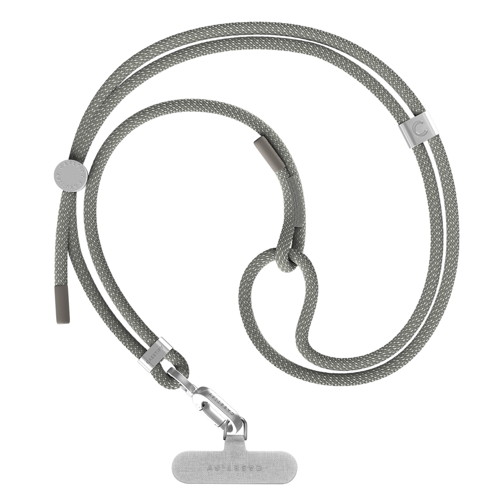 Rope Cross-body Strap - Charcoal (6mm)