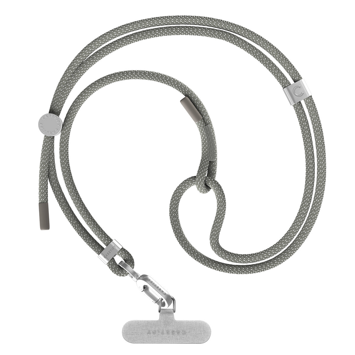 Rope Cross-body Strap - Charcoal (6mm)