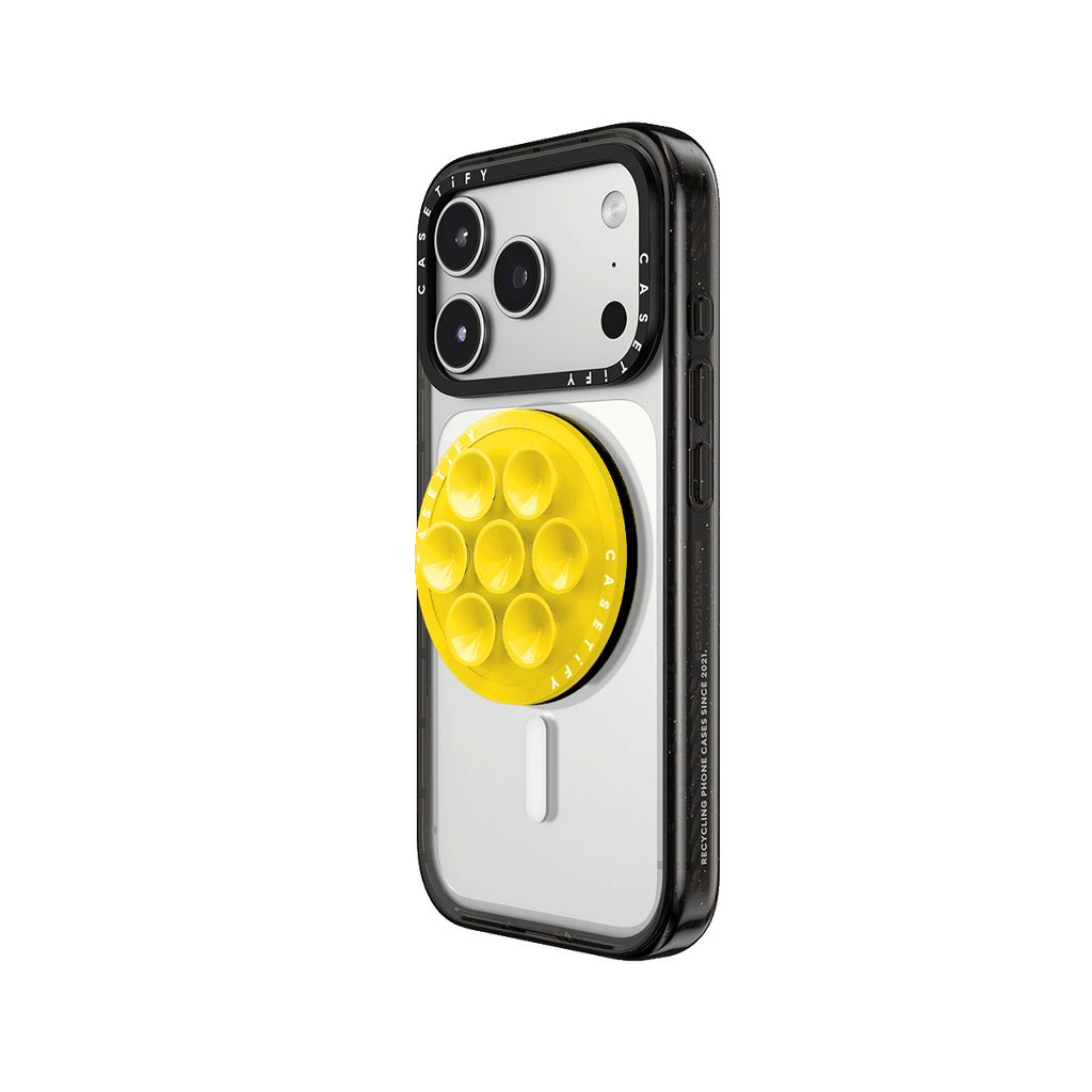 Snappy Snap & Stick Grip Stand MagSafe Compatible - Pulse Yellow