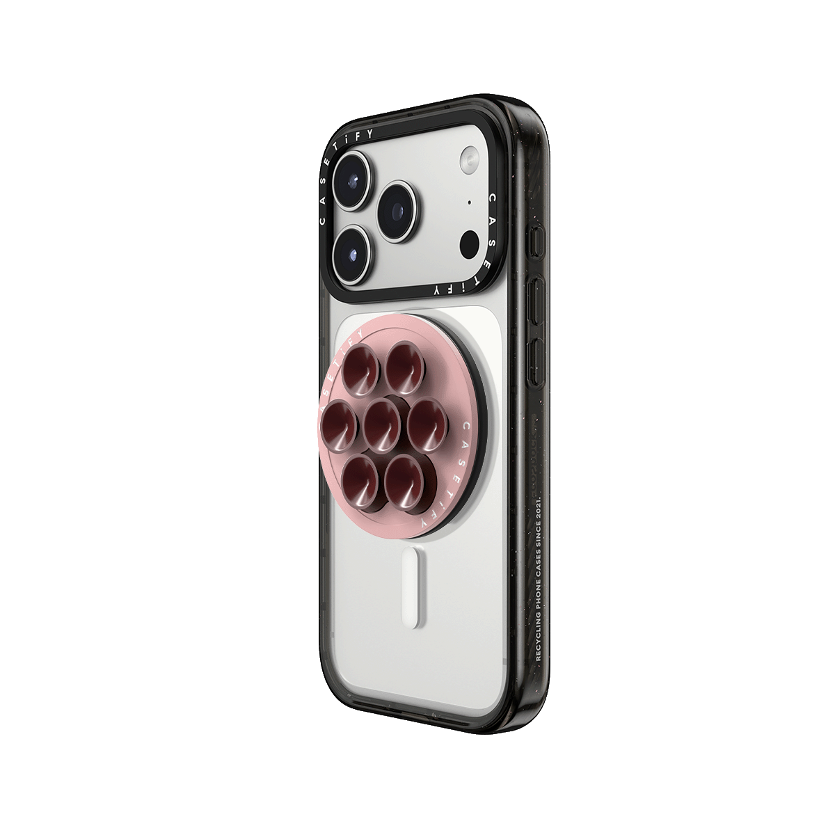Snappy Snap & Stick Grip Stand MagSafe Compatible - Primrose Pink Paw