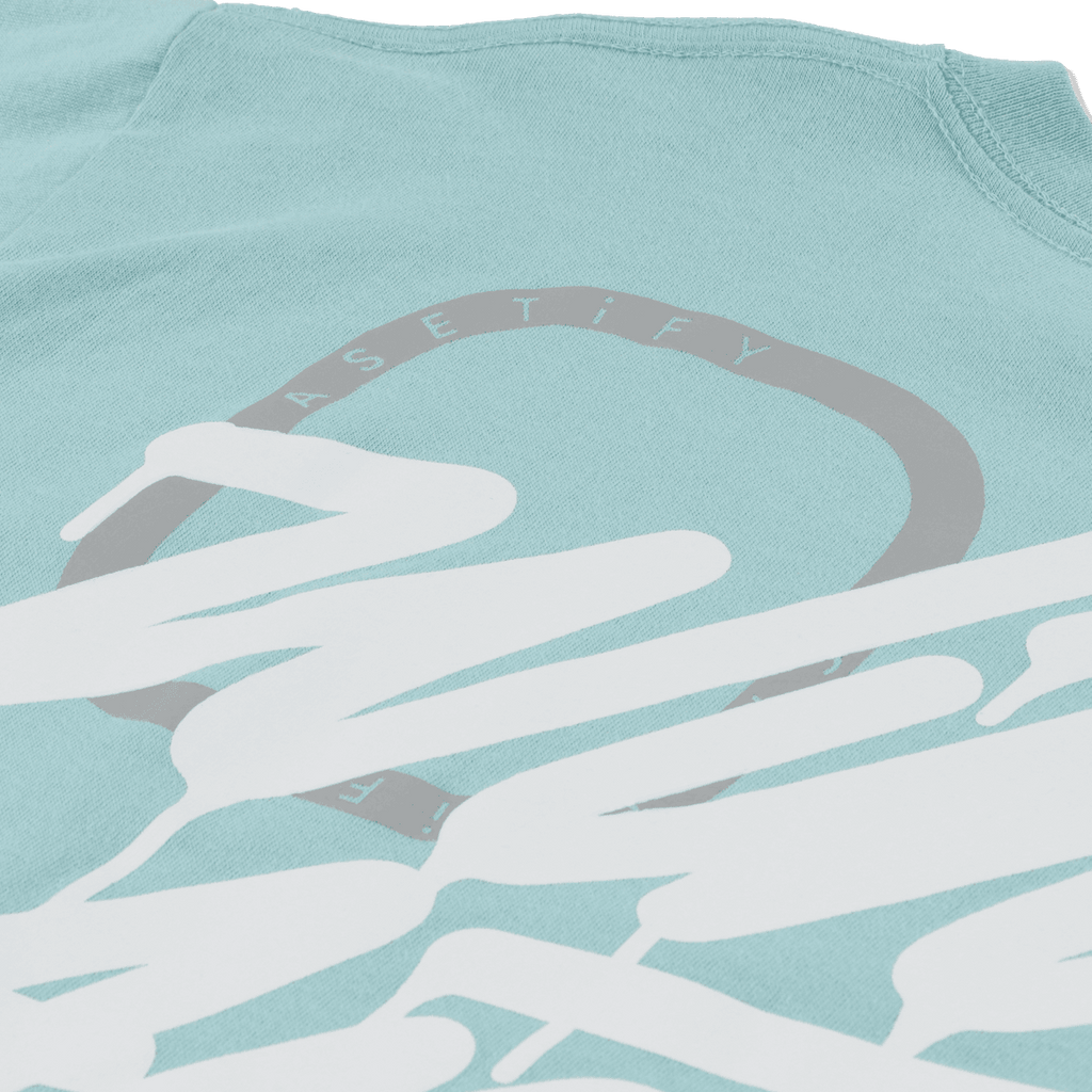 WDS x CASETiFY T-shirt Triple Name Main Logo Mint L