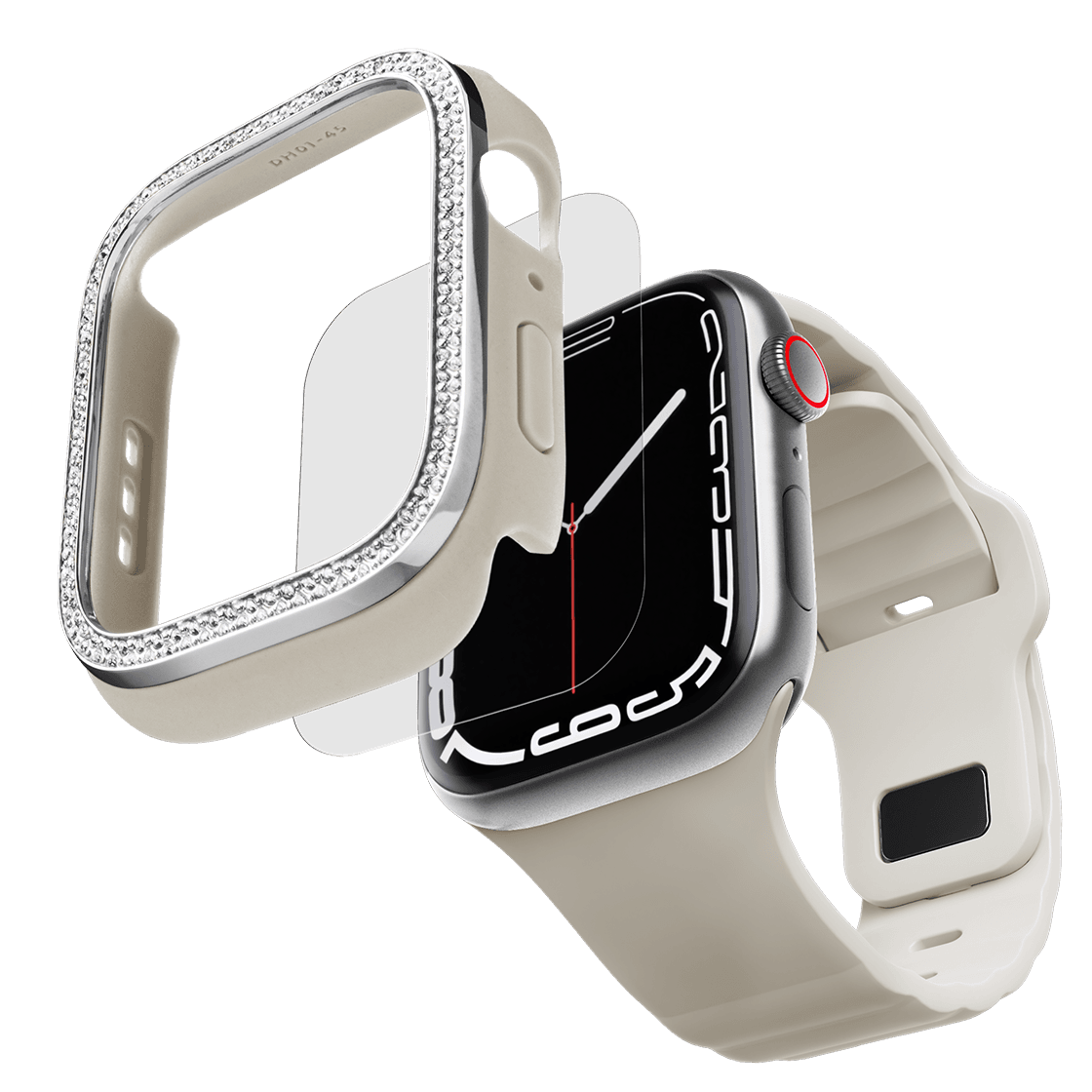 Apple Watch Series 7-9 (41mm) Apple Watch Gem Case - Silver