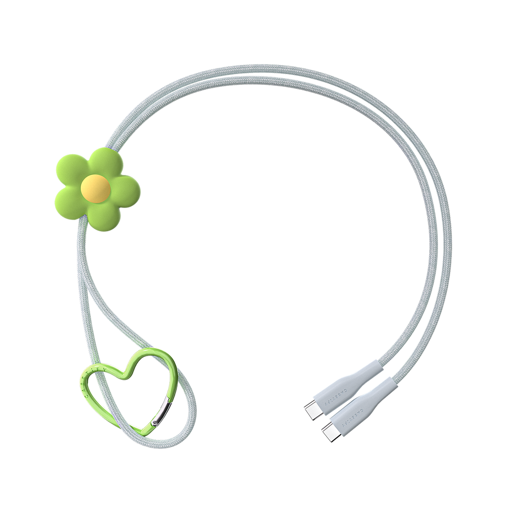 PowerThru USB-C to USB-C Flower Cable - Periwinkle
