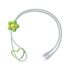 PowerThru USB-C to USB-C Flower Cable - Periwinkle