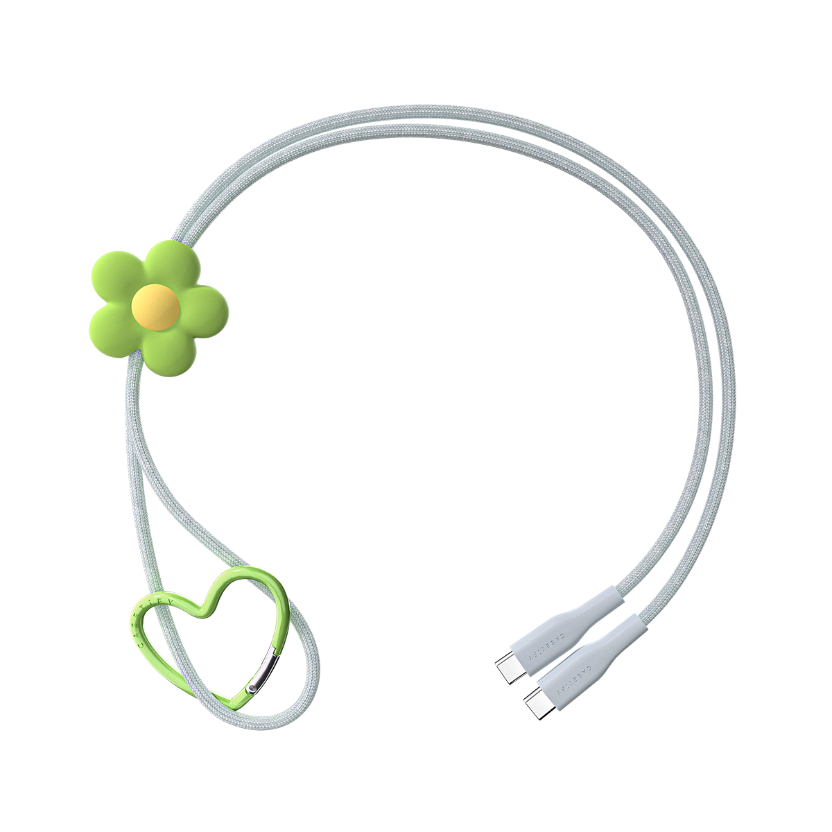 PowerThru USB-C to USB-C Flower Cable - Periwinkle