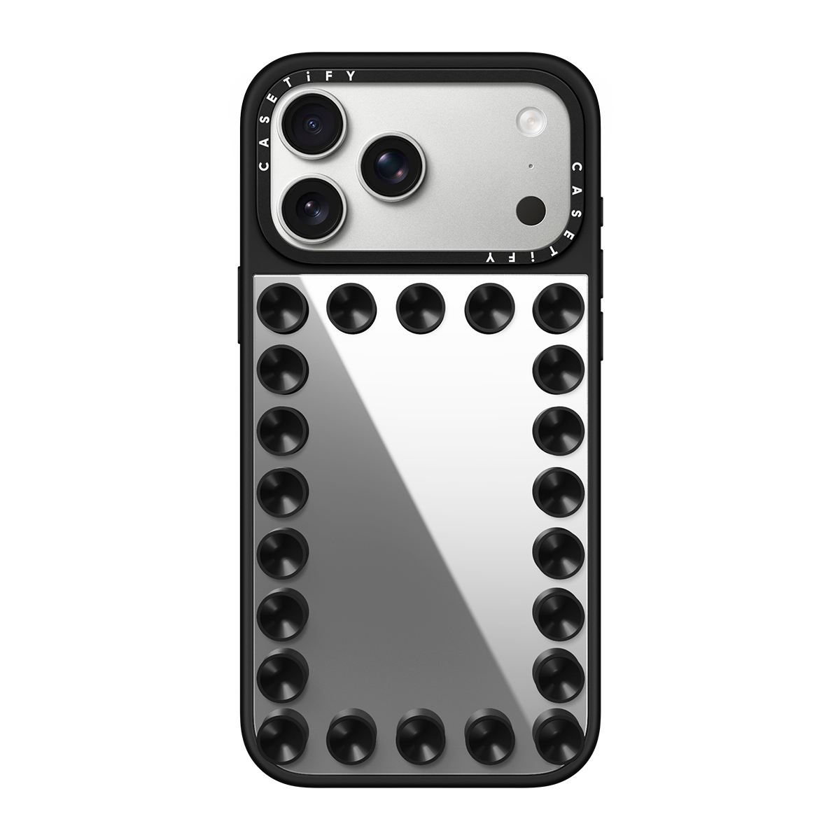 iPhone 17 Pro Max - Stick-it Mirror Case - Black | Image 1
