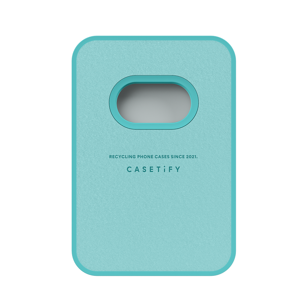 Snappy Ripple Wallet MagSafe Compatible - Mint Blue