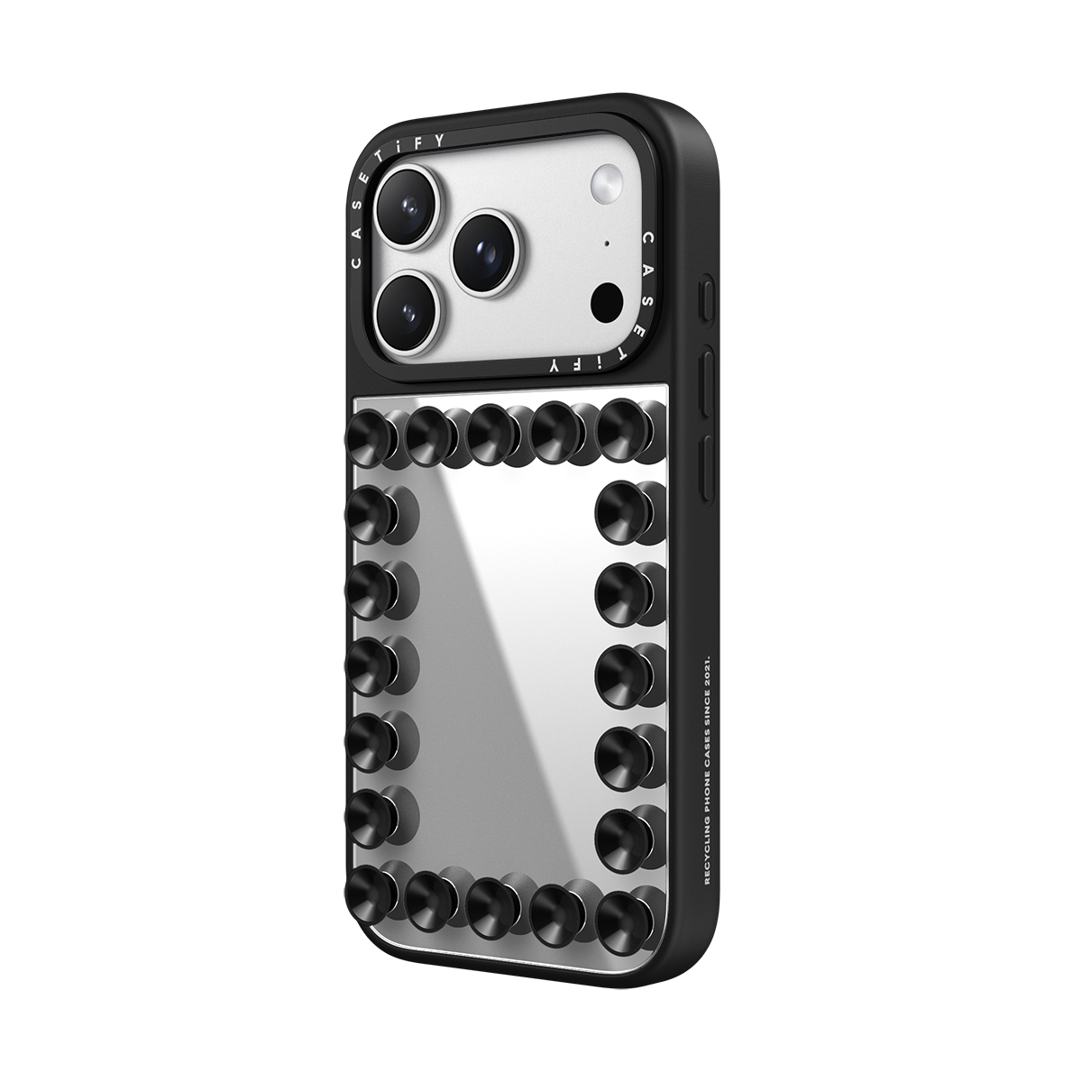 iPhone 17 Pro Max - Stick-it Mirror Case - Black