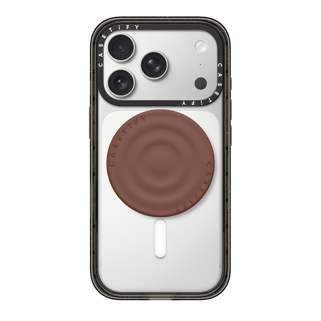 Snappy Ripple Grip Stand MagSafe Compatible - Chocolate | Image 1