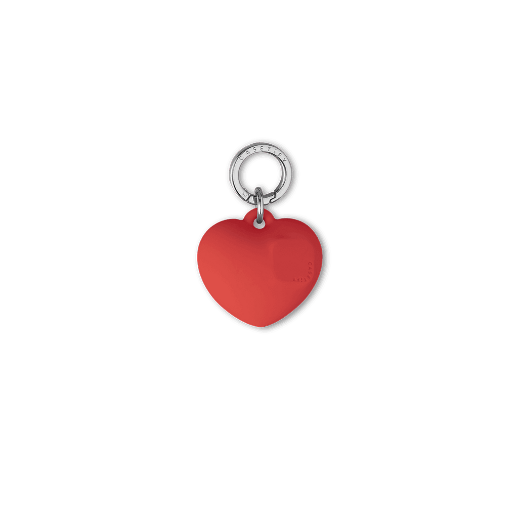 Charm Keychain - Puffy Heart - Cherry Red | Image 1