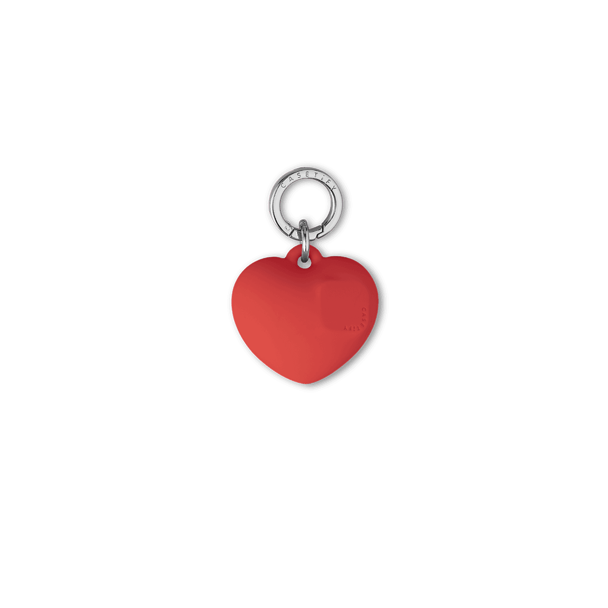Charm Keychain - Puffy Heart - Cherry Red | Image 1