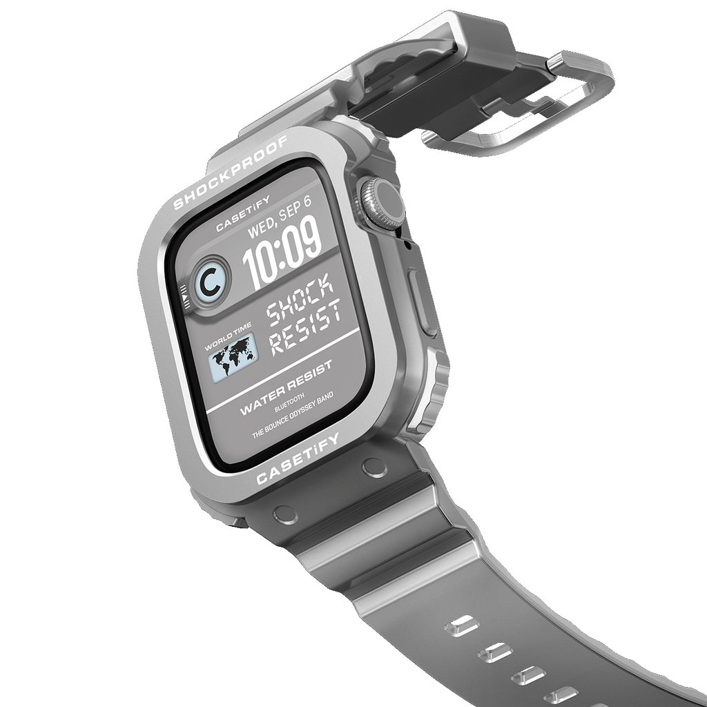 The Bounce Odyssey Band  45mm (Series 7-9) - Silver | Image 1