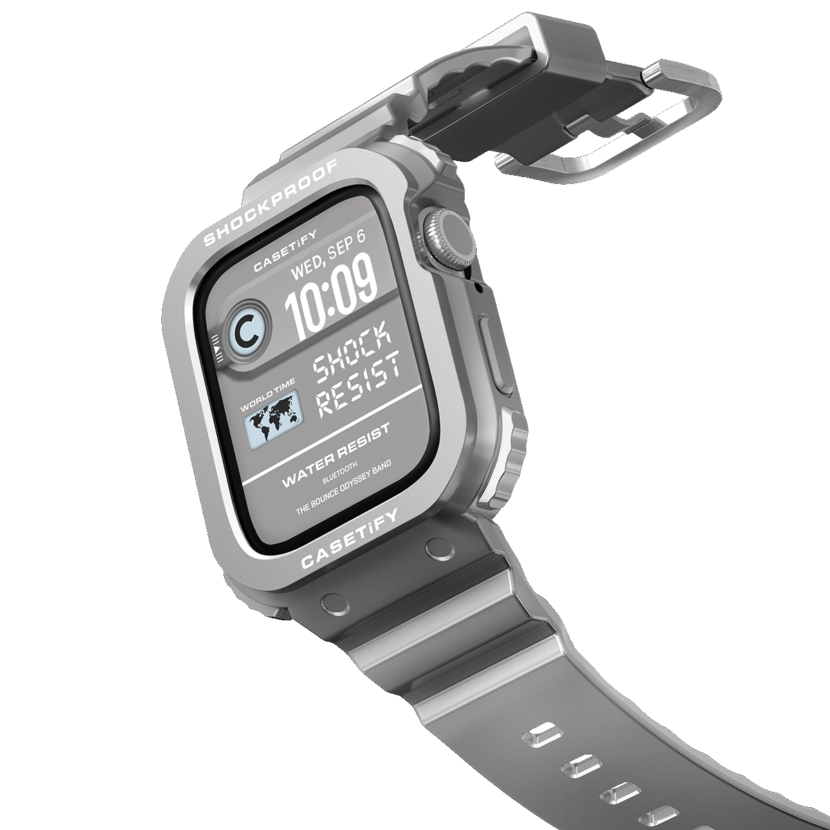 The Bounce Odyssey Band  45mm (Series 7-9) - Silver | Image 1