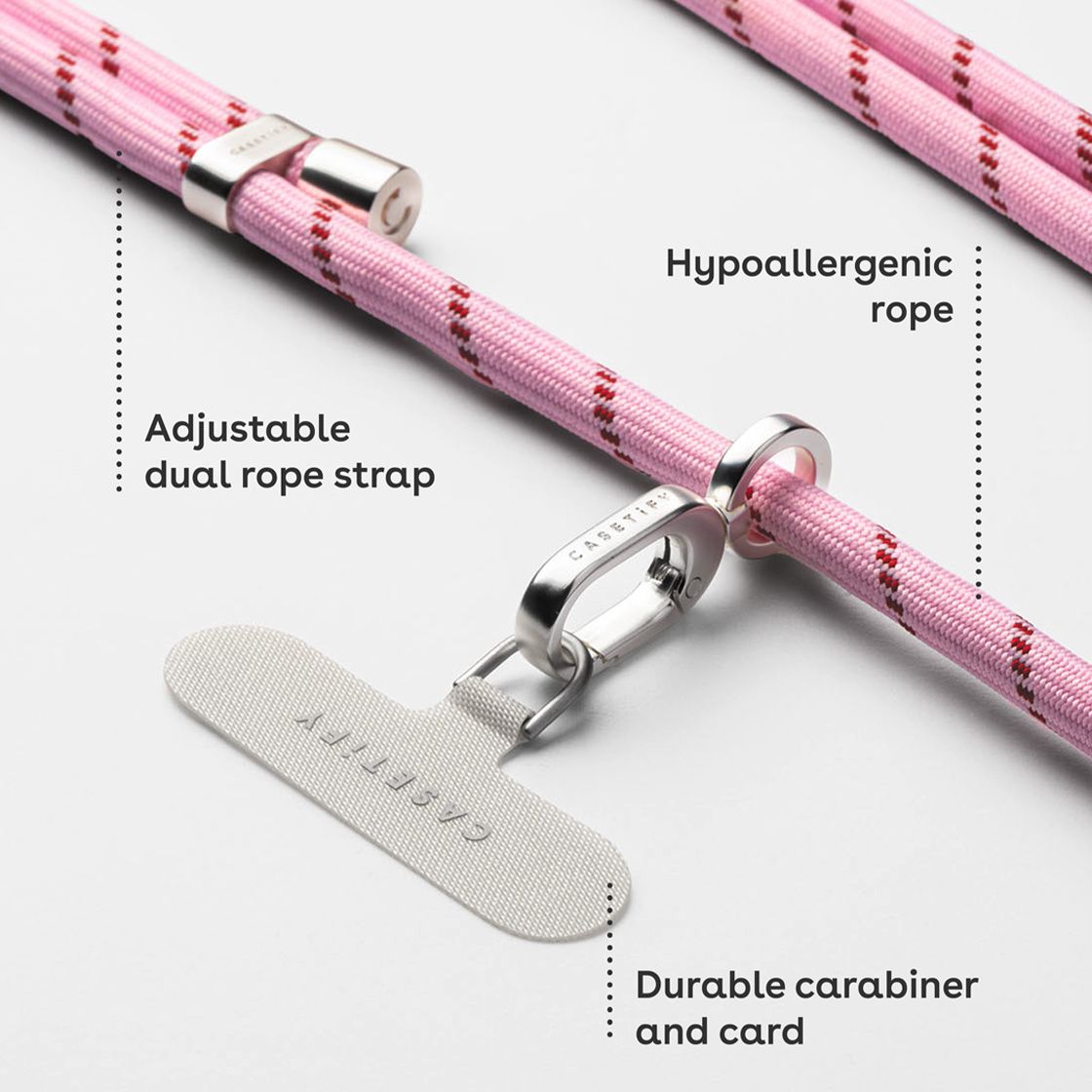 Rope Cross-body Strap - Black (8mm)